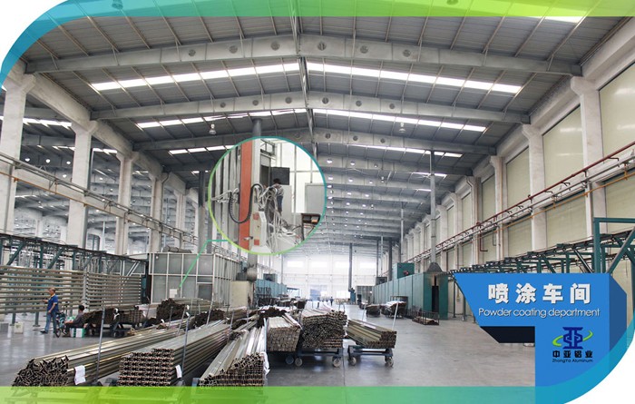 深圳中亞鋁業(yè)鋁型材噴涂車(chē)間